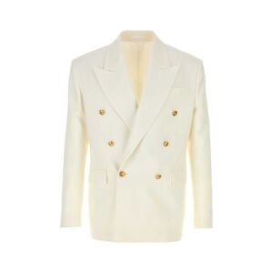 Versace Men Ivory Wool Blazer